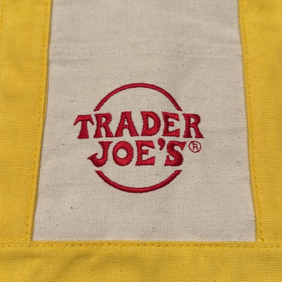 Yellow Trader Joe’s Mini Canvas Tote - Picture 2 of 5